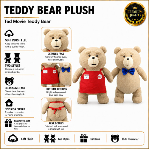 Ted plush movie teddy bear - ted,